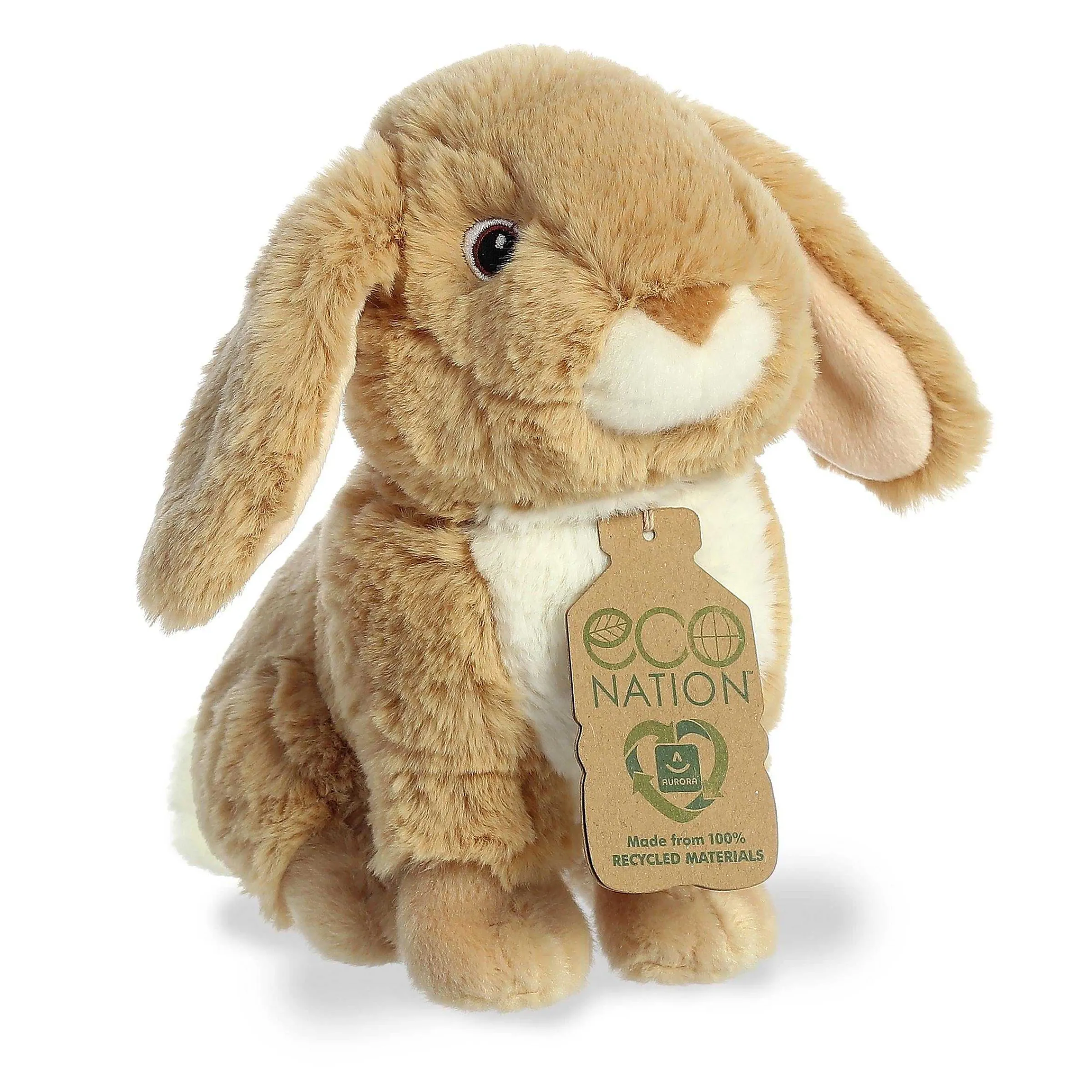 Eco Nation | Aurora® - Eco Nation - 9" Lop-Eared Rabbit Tan
