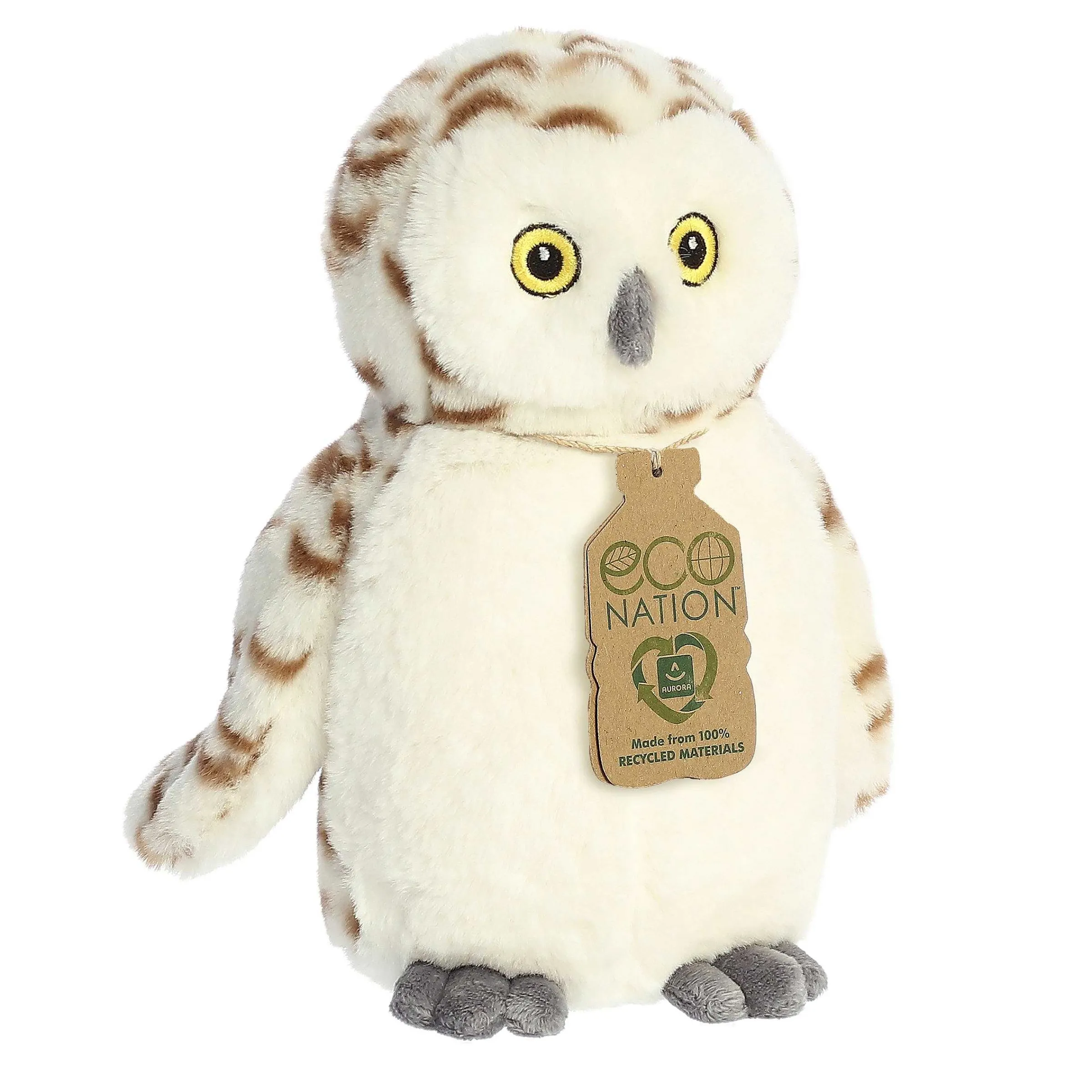 Eco Nation | Aurora® - Eco Nation - 9" Snowy Owl