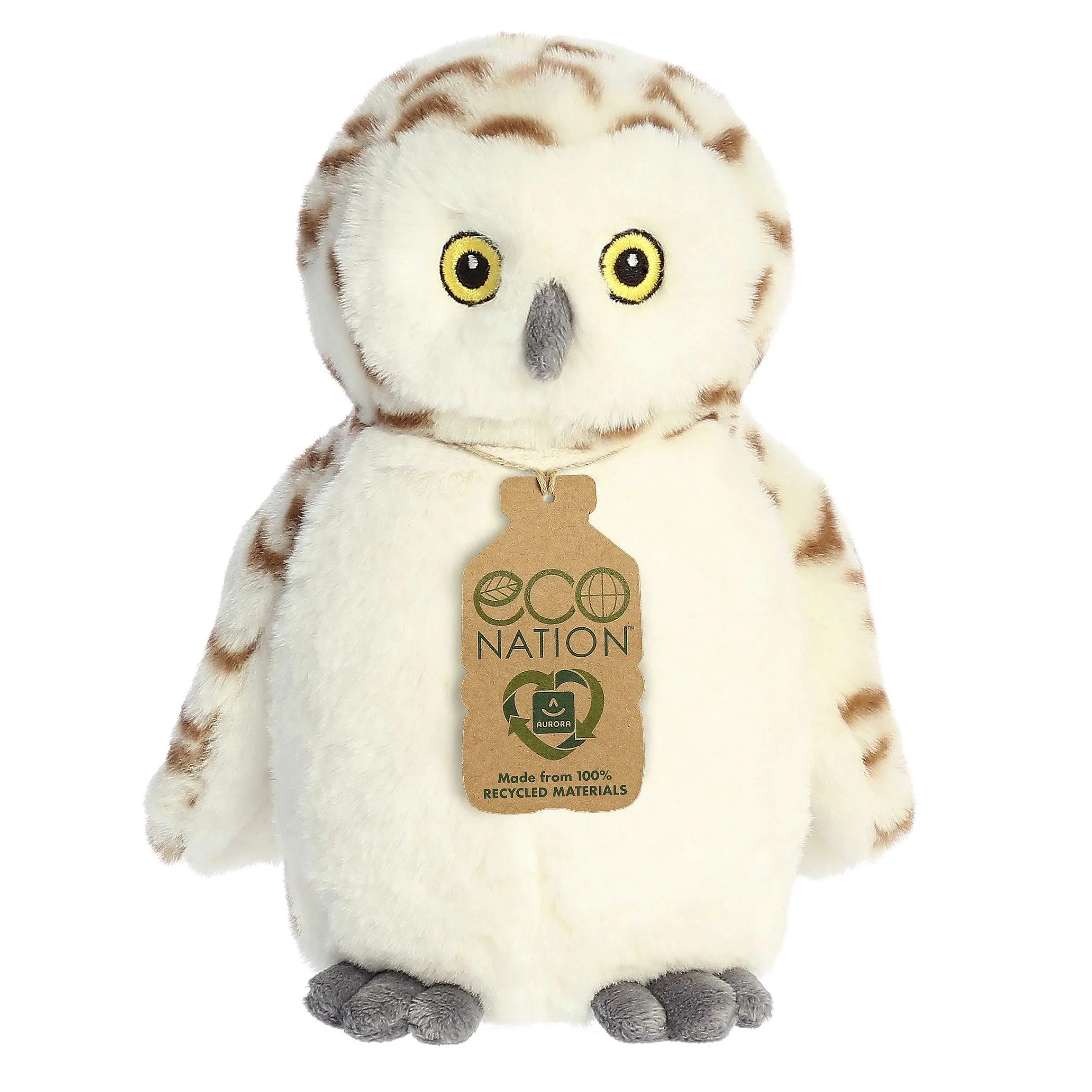 Eco Nation | Aurora® - Eco Nation - 9" Snowy Owl