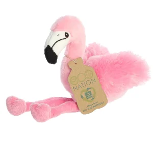 New | Aurora® - Eco Nation - Eco Softies - 8" Flamingo