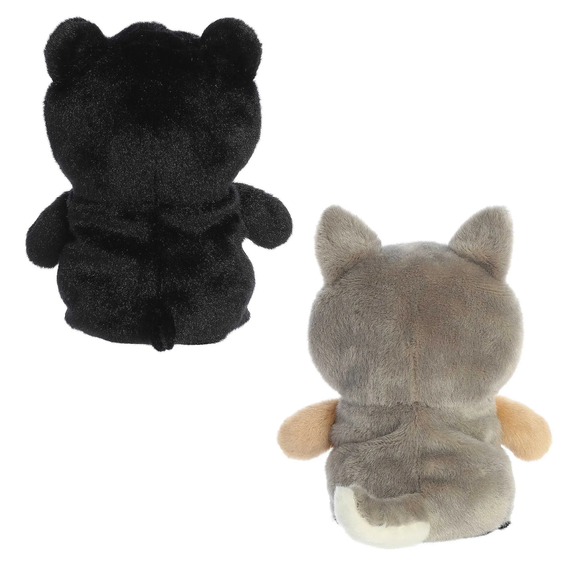 New | Aurora® - Eco Nation - Reversible Eco Pairs - 6.5" Black Bear And Wolf