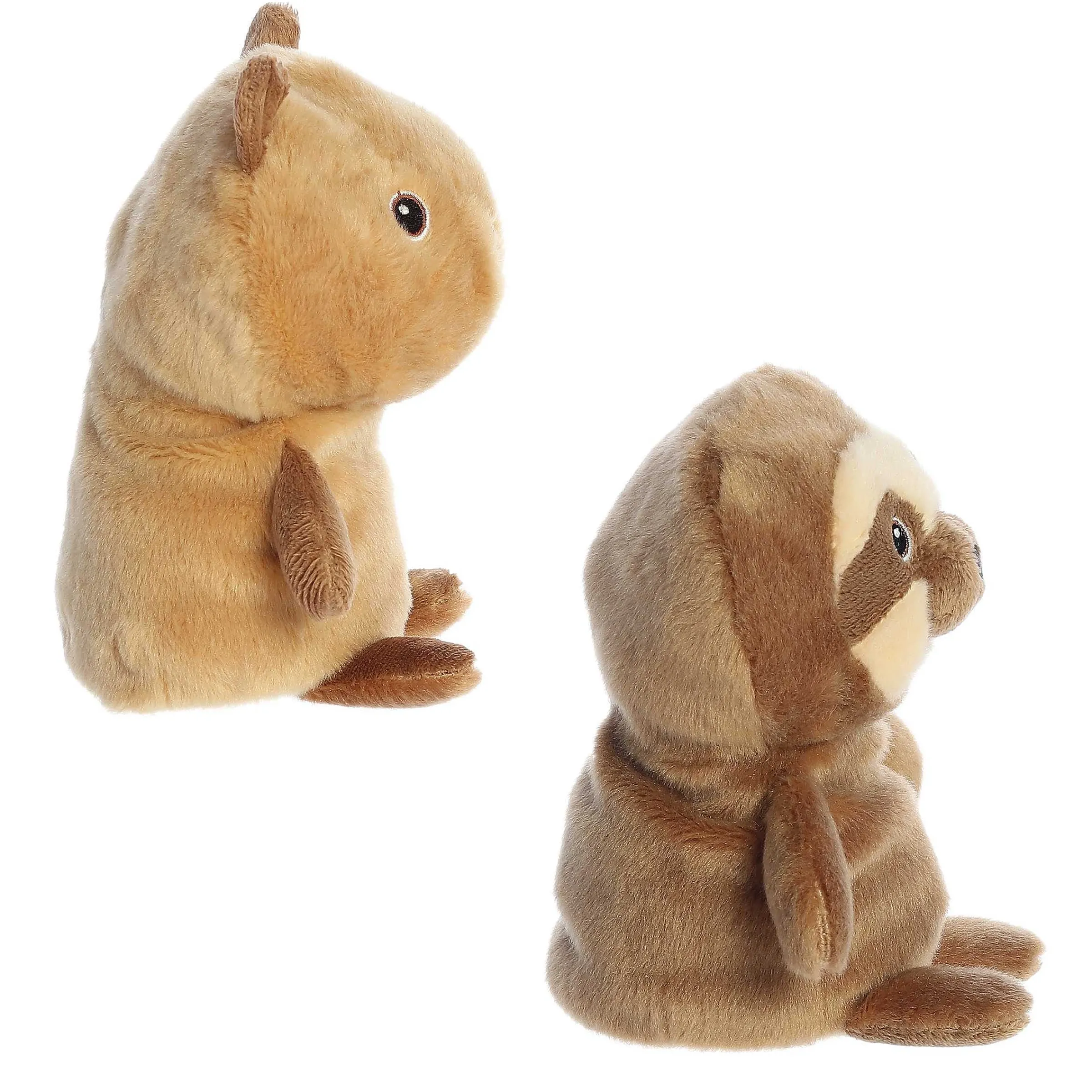 New | Aurora® - Eco Nation - Reversible Eco Pairs - 6.6" Capybara And Sloth