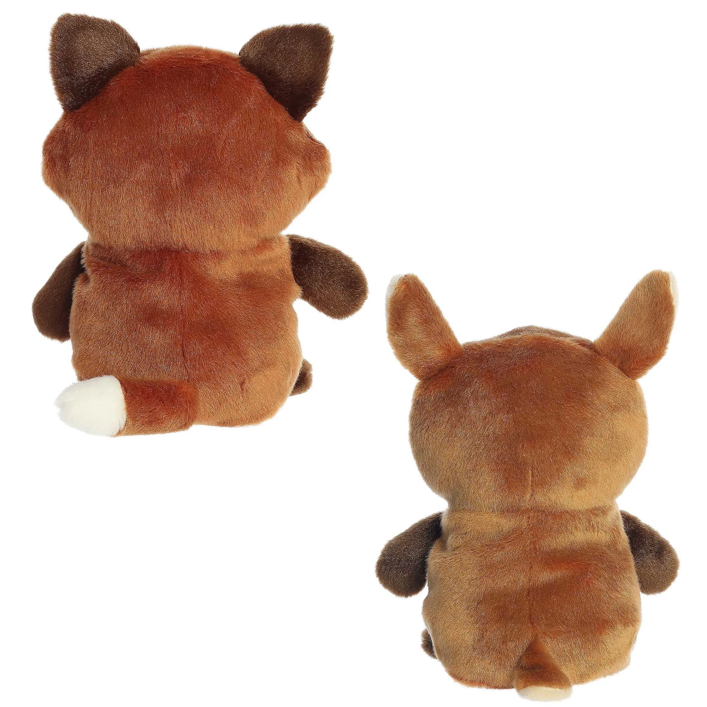 New | Aurora® - Eco Nation - Reversible Eco Pairs - 6.5" Fawn And Fox
