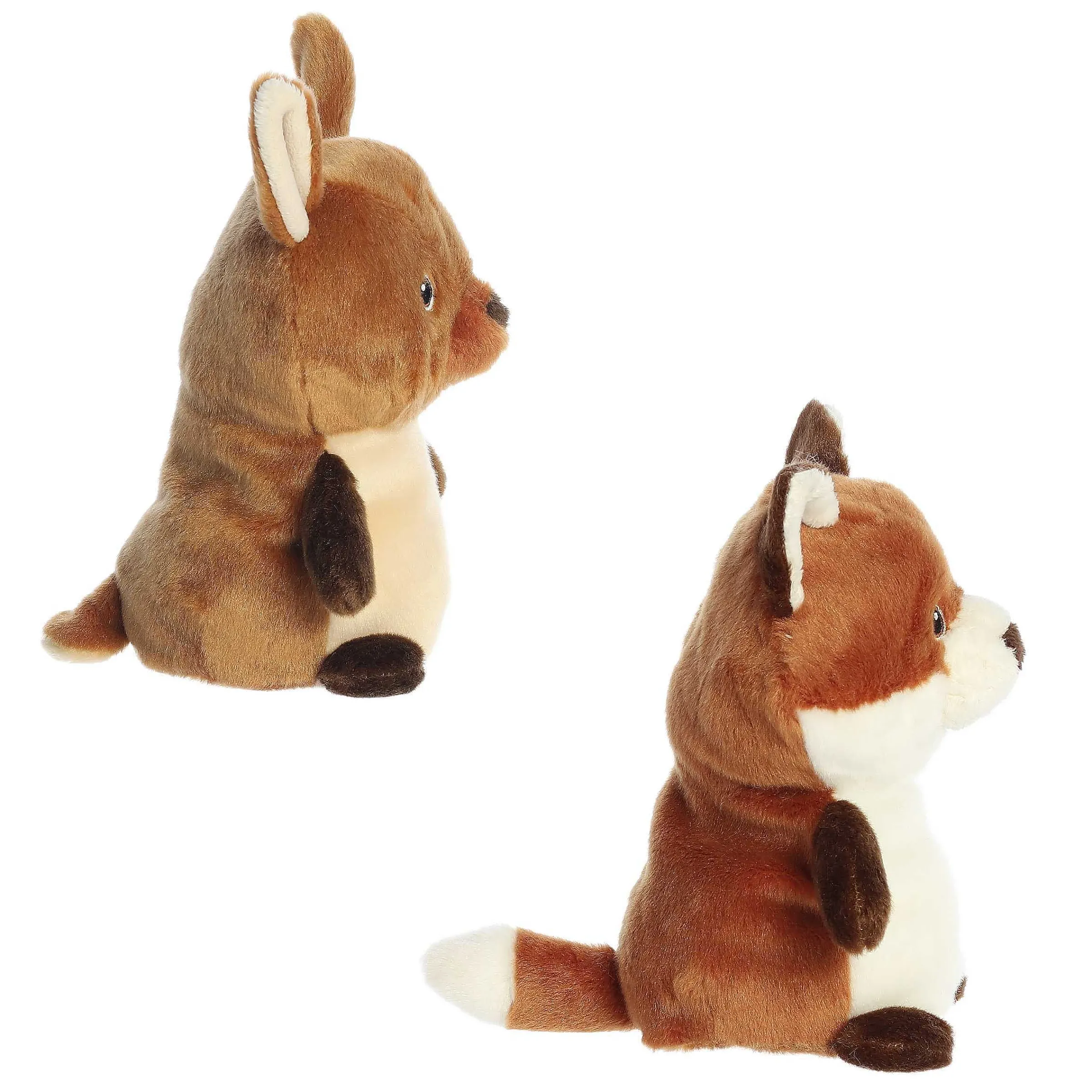 New | Aurora® - Eco Nation - Reversible Eco Pairs - 6.5" Fawn And Fox
