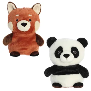 New | Aurora® - Eco Nation - Reversible Eco Pairs - 6.5" Red Panda And Panda