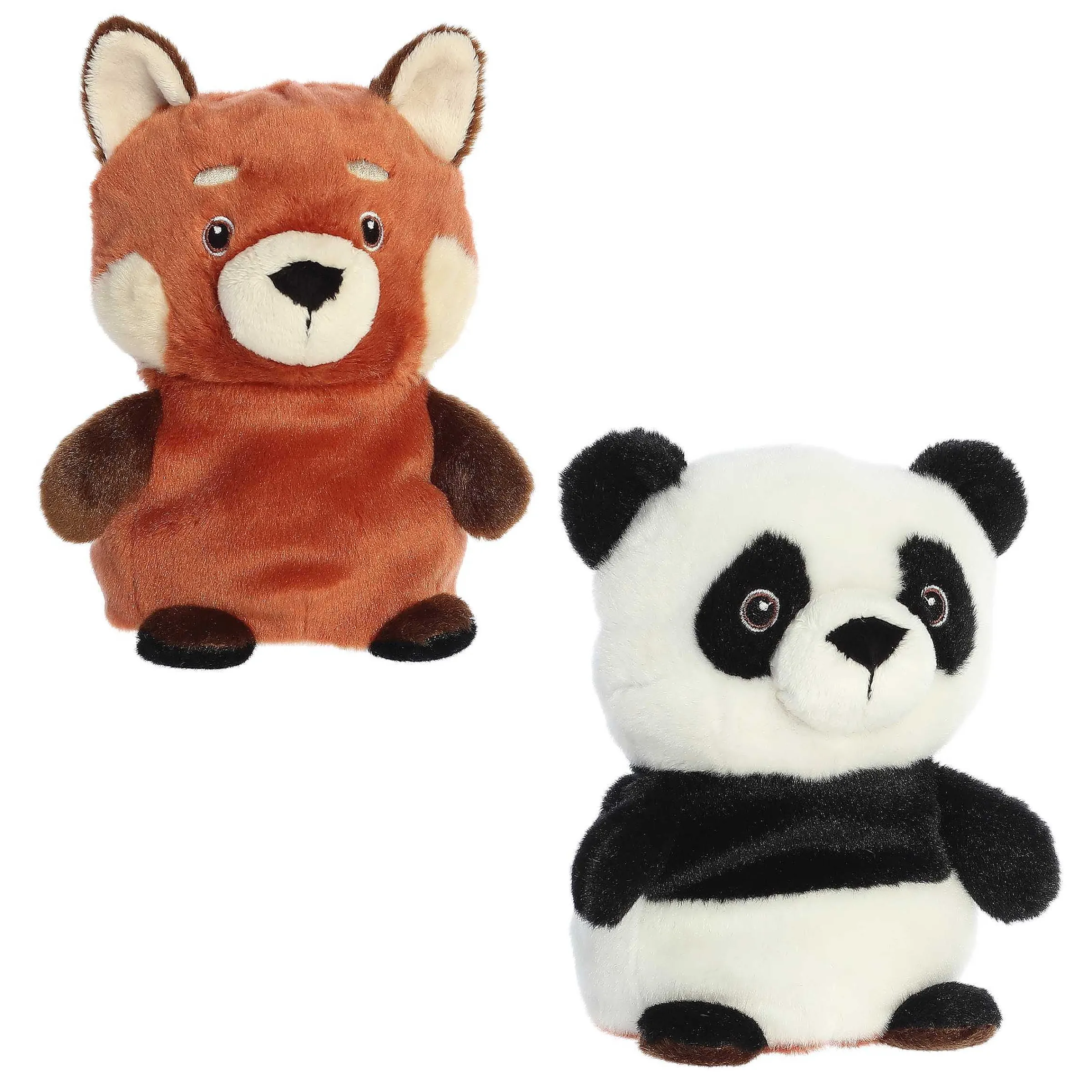 New | Aurora® - Eco Nation - Reversible Eco Pairs - 6.5" Red Panda And Panda