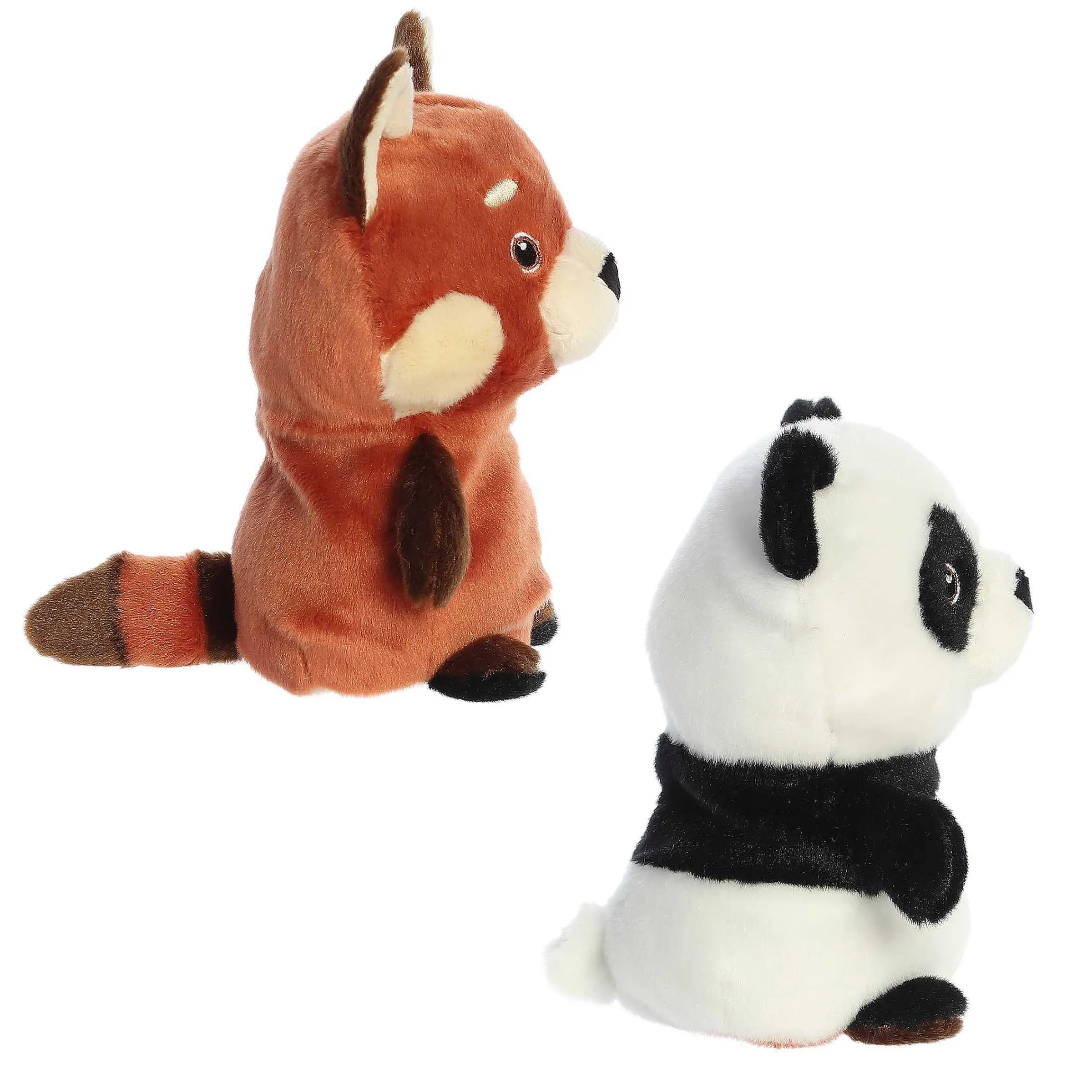 New | Aurora® - Eco Nation - Reversible Eco Pairs - 6.5" Red Panda And Panda