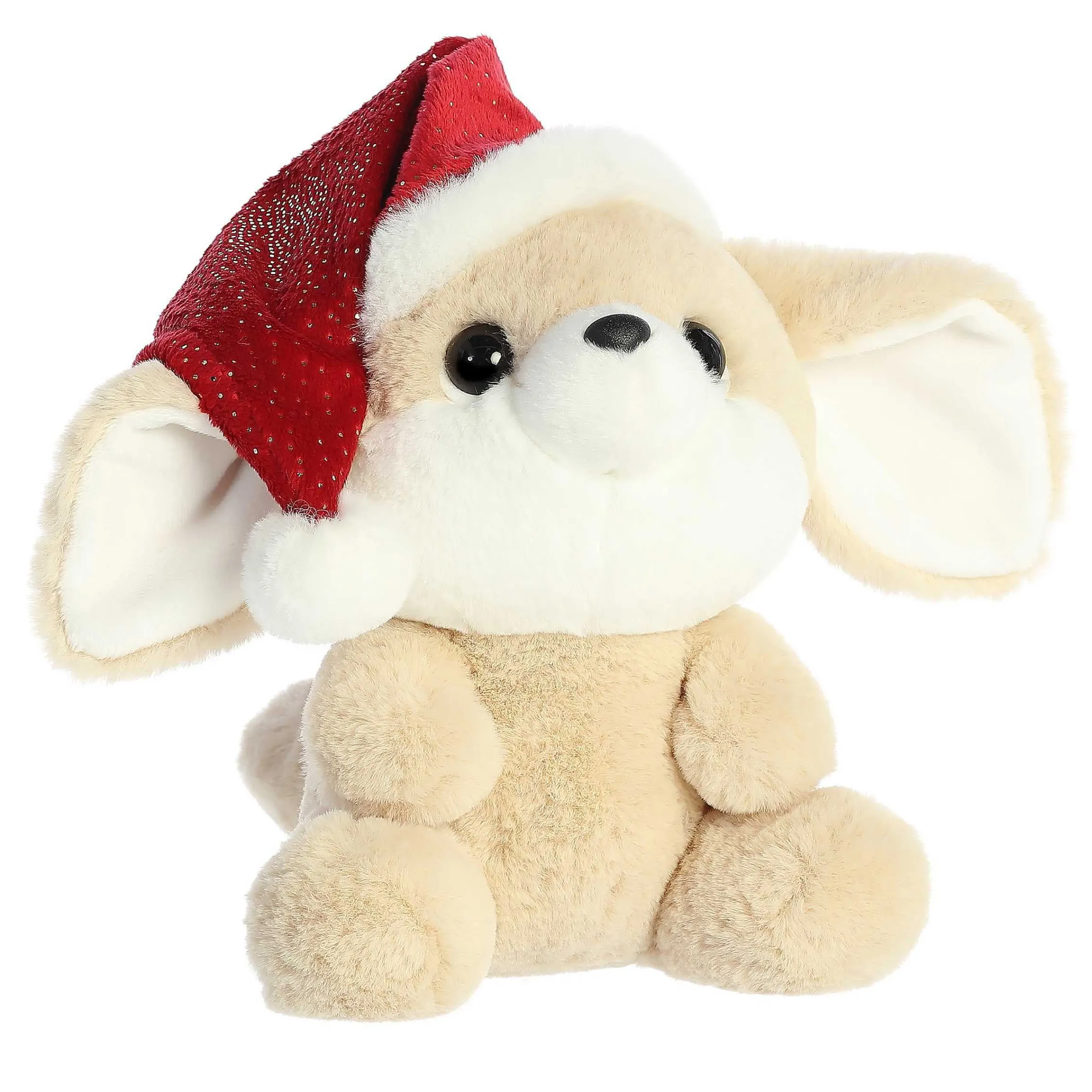 Savannah | Aurora® - Holiday - Oversized Santa Hats - 10" Felix Fennec Fox