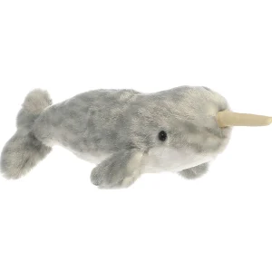 Aquatic | Aurora® - Mini Flopsie - 8" Narwhal