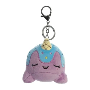 Tasty Peach® | Licensed Aurora® - Tasty Peach® - 4" Blue Moon Nomwhal Keychain