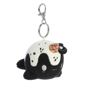 New | Licensed Aurora® - Tasty Peach® - 4" Cookies & Cream Nomwhal Keychain