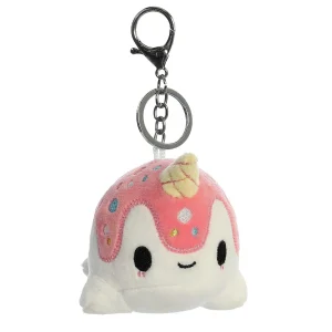 Tasty Peach® | Licensed Aurora® - Tasty Peach® - 4" Vanilla-Berry Nomwhal Keychain