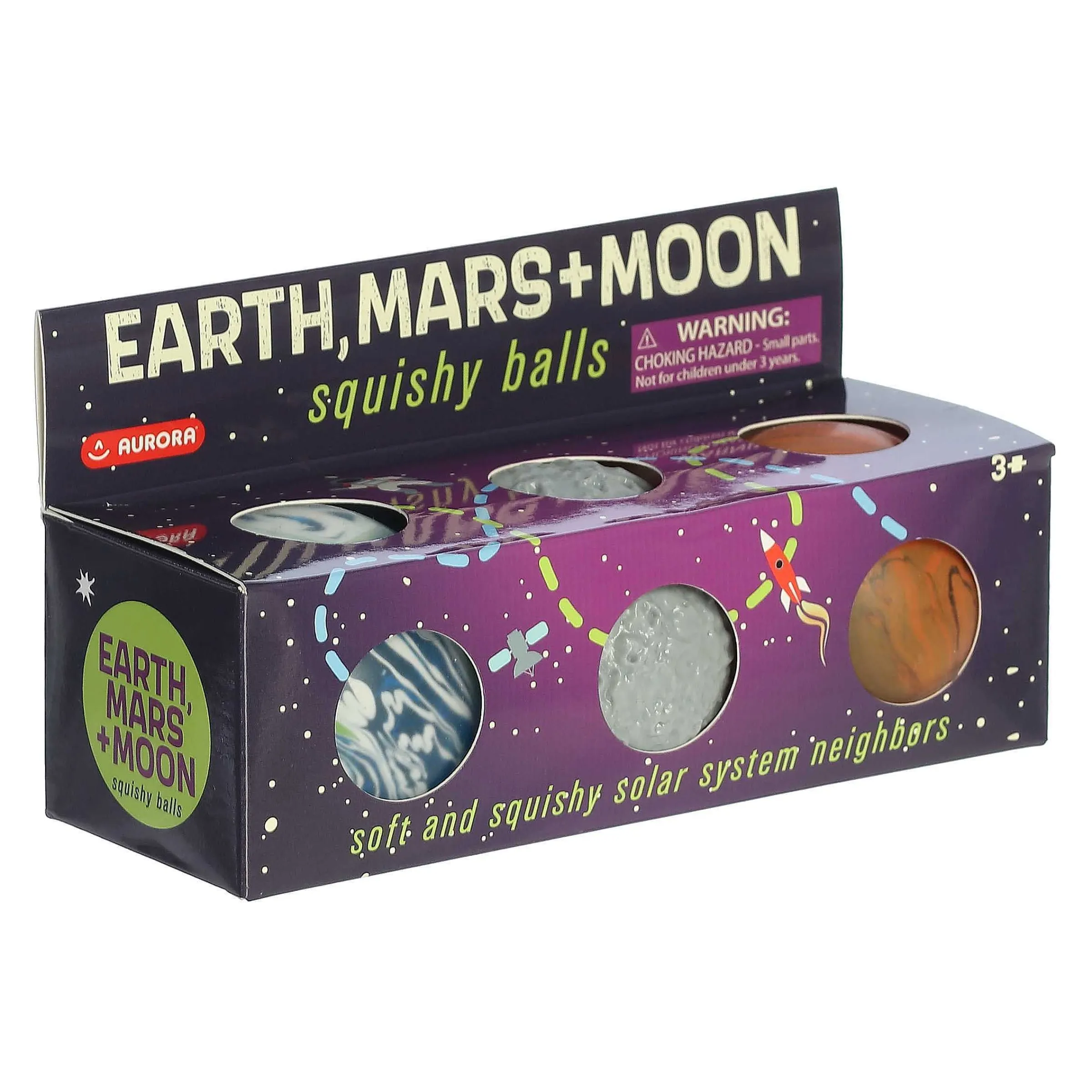 New | Aurora® Toys - Earth, Moon, And Mars Balls